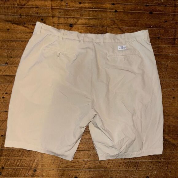 Vineyard Vines tan preppy 40 flat front breaker shorts - Picture 3 of 3